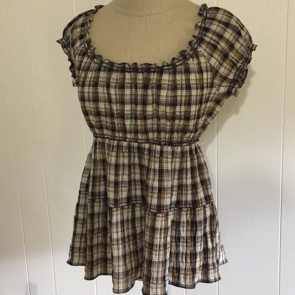 You need this for Fall baby doll style  plaid top